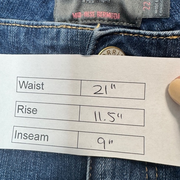 Torrid Mid-Rise Bermuda Shorts Blue - Picture 9 of 9